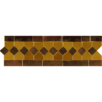 Mosaic House Moroccan tile Dfira DRH-H 19- Brown,    solid zellige, mosaic, zellij, field, pattern, glaze, simple, classic, octagonal 